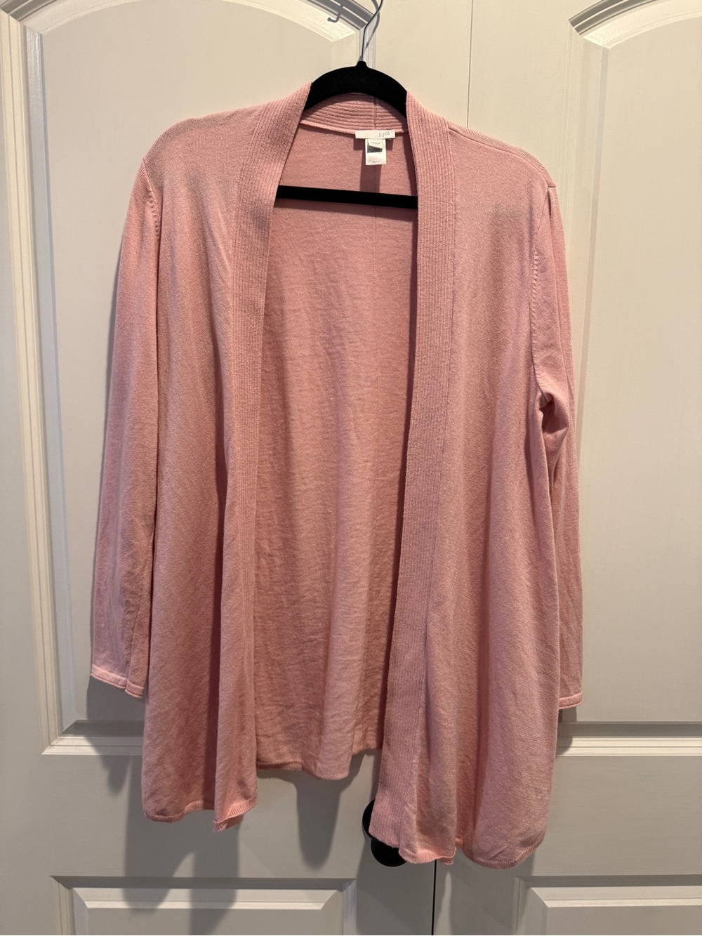 Women’s J. Jill Pink Open-Front Women's Cardigan Sweater Size M
